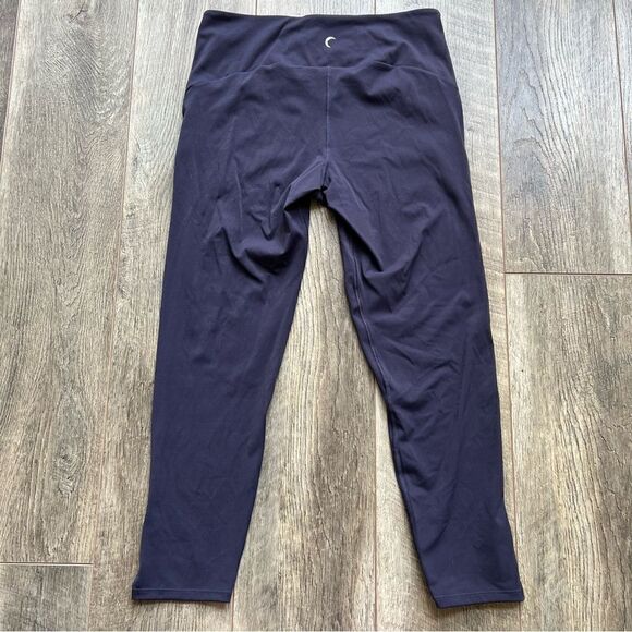 Zyia Navy Strap Deluxe Hi-Rise Leggings Size 8-10 24” Active Athletic Pants - Picture 8 of 12